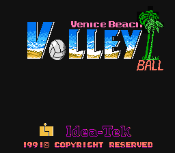 Venice Beach Volleyball title screenshot